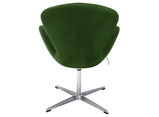 Кресло SWAN CHAIR зеленый, искусственная замша в Каменске-Уральском
