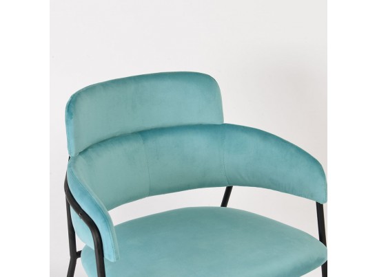 Стул Napoli светло-бирюзовый с чёрными ножками в Каменске-Уральском