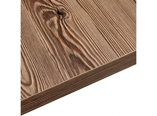 Стол Dublin раскладной 110-140х70х77 лиственница горная с чёрными ножками в Каменске-Уральском