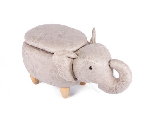 Пуф Слон с отсеком для хранения французский серый в Каменске-Уральском