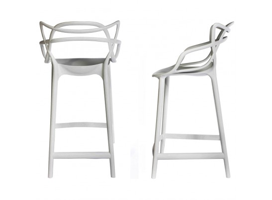 Комплект из 2-х стульев полубарных Masters серый в Каменске-Уральском