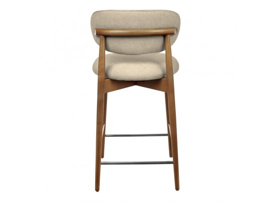 Стул полубарный Lucas 3 латте букле с ножками цвета орех в Каменске-Уральском