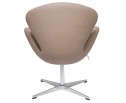 Кресло SWAN STYLE CHAIR латте, экокожа в Каменске-Уральском