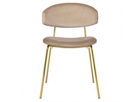 Стул Elle латте с золотыми ножками в Каменске-Уральском