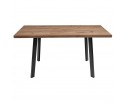 Стол Dublin раскладной 110-140х70х77 лиственница горная с чёрными ножками в Каменске-Уральском