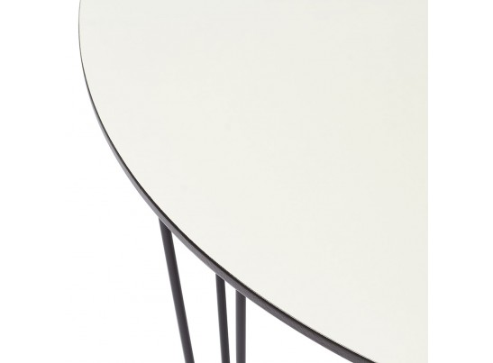 Стол Solution белый с чёрным, 100см в Каменске-Уральском