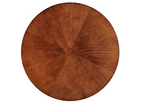 Стол Liverpool диам.110см, шпон орех "солнышко" с золотистыми ножками в Каменске-Уральском