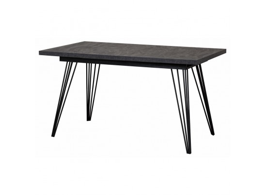 Стол Fusion раздвижной 140-180x90x75см, Уголь, чёрный в Каменске-Уральском