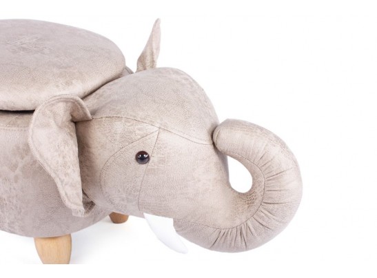 Пуф Слон с отсеком для хранения французский серый в Каменске-Уральском