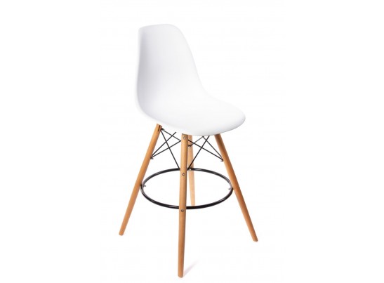 Стул барный Eames белый в Каменске-Уральском