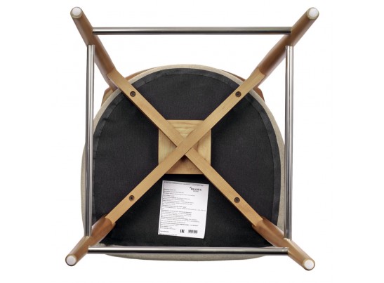 Стул полубарный Lucas 3 латте букле с ножками цвета орех в Каменске-Уральском