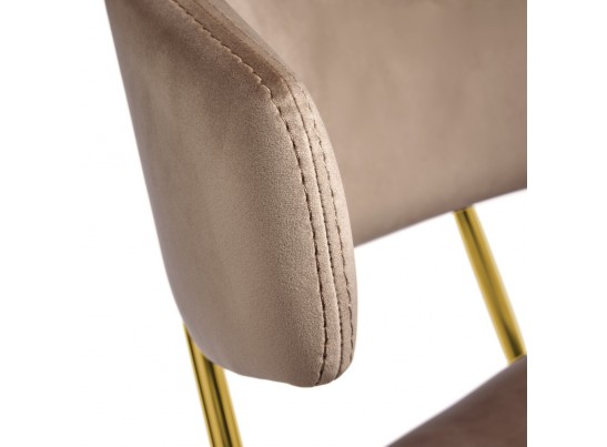 Стул Elle латте с золотыми ножками в Каменске-Уральском