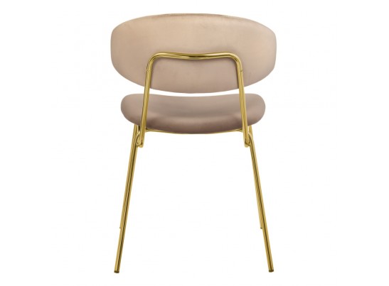 Стул Elle латте с золотыми ножками в Каменске-Уральском