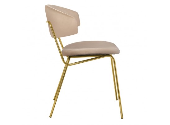 Стул Elle латте с золотыми ножками в Каменске-Уральском