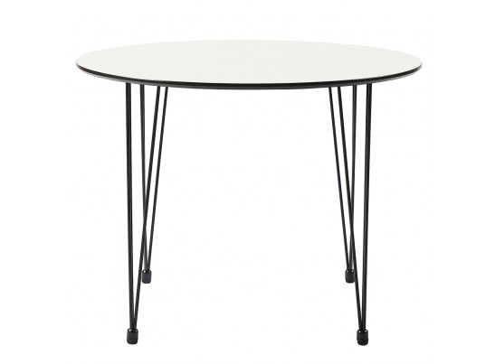 Стол Solution белый с чёрным, 100см в Каменске-Уральском