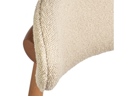 Стул Lucas латте букле с ножками цвета орех в Каменске-Уральском