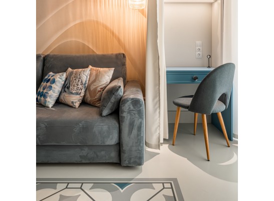 Стул Cleo сине-серый в Каменске-Уральском