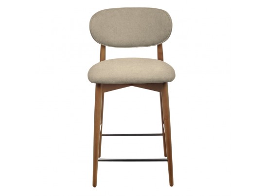 Стул полубарный Lucas 3 латте букле с ножками цвета орех в Каменске-Уральском