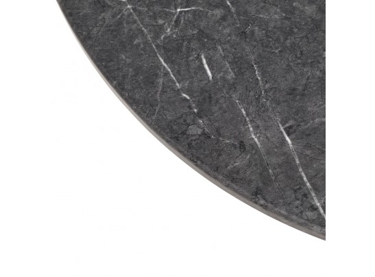 Набор кофейных столиков Tango серый мрамор с чёрными ножками, 2шт в Каменске-Уральском