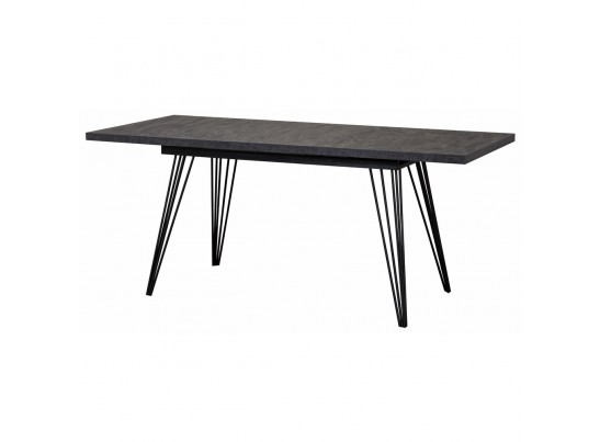 Стол Fusion раздвижной 140-180x90x75см, Уголь, чёрный в Каменске-Уральском