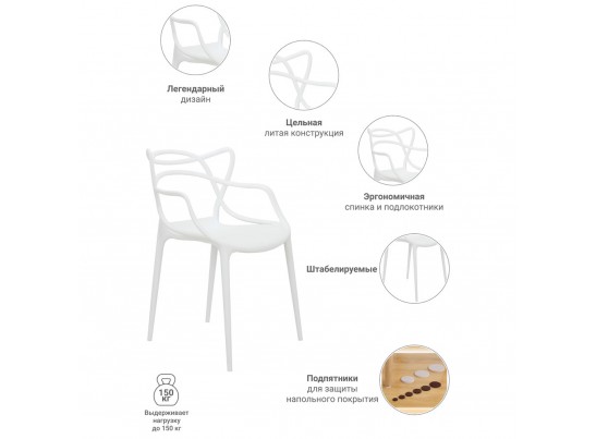 Комплект из 6-ти стульев Masters белый в Каменске-Уральском