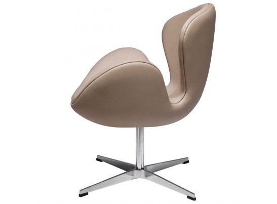 Кресло SWAN STYLE CHAIR латте, экокожа в Каменске-Уральском