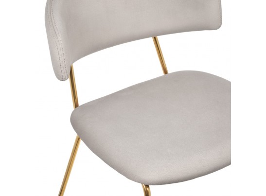 Стул Elle мокко с золотыми ножками в Каменске-Уральском