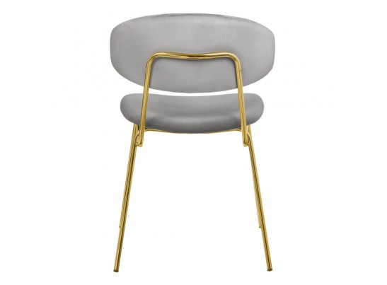 Стул Elle серый с золотыми ножками в Каменске-Уральском