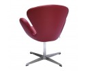 Кресло SWAN CHAIR красный, натуральная кожа в Каменске-Уральском