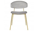 Стул Elle серый с золотыми ножками в Каменске-Уральском