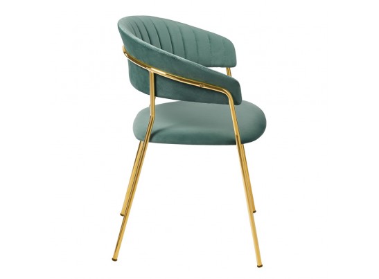 Комплект из 4-х стульев Turin мятный с золотыми ножками в Каменске-Уральском