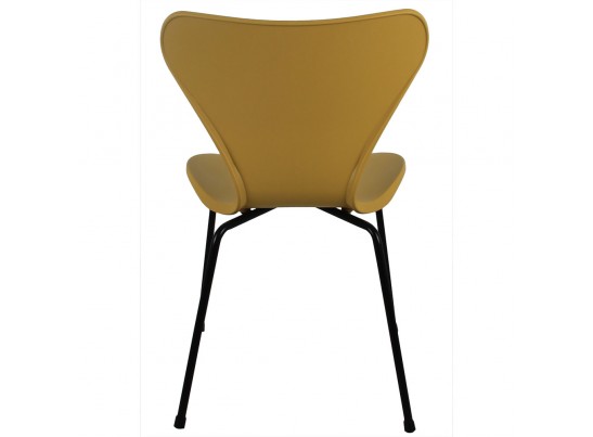 Стул Seven горчичный с чёрными ножками в Каменске-Уральском