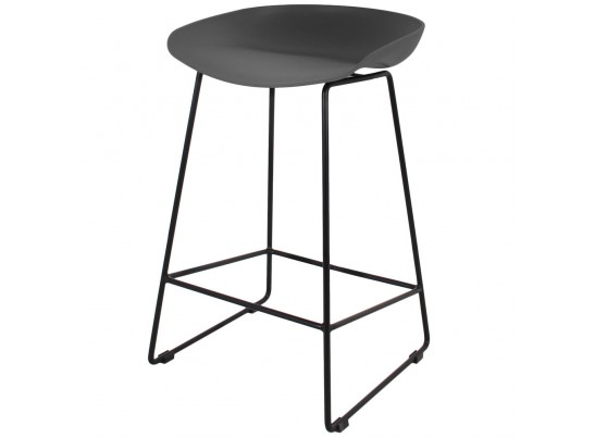 Стул полубарный Neo чёрный с чёрными ножками в Каменске-Уральском