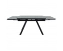 Стол Arthur раскладной 120-184x80x75см, керамогранит чёрный мрамор Greys Black, чёрный в Каменске-Уральском