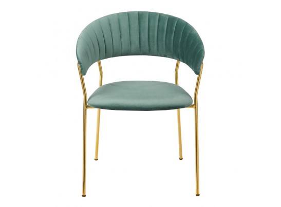 Комплект из 4-х стульев Turin мятный с золотыми ножками в Каменске-Уральском