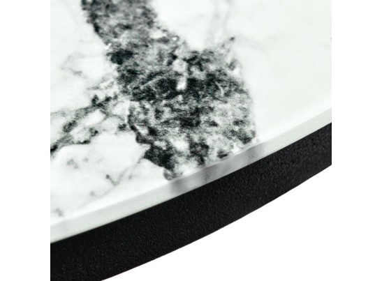 Набор кофейных столиков Tango белый мрамор с черными ножками в Каменске-Уральском