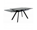 Стол Arthur раскладной 120-184x80x75см, керамогранит чёрный мрамор Greys Black, чёрный в Каменске-Уральском