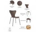 Стул Seven Leather коричневый в Каменске-Уральском