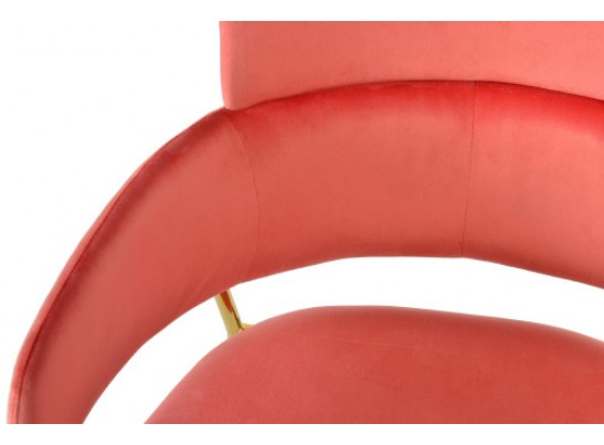 Стул Napoli коралловый с золотыми ножками в Каменске-Уральском