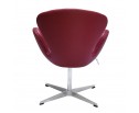 Кресло SWAN CHAIR красный, натуральная кожа в Каменске-Уральском