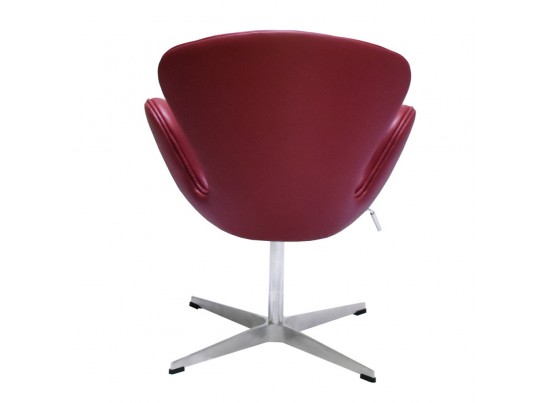 Кресло SWAN CHAIR красный, натуральная кожа в Каменске-Уральском