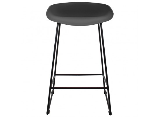 Стул полубарный Neo чёрный с чёрными ножками в Каменске-Уральском