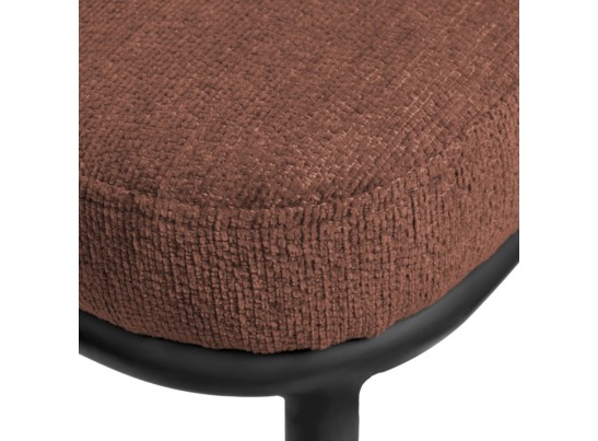 Стул Lucas 2 терракотовый шенилл с чёрными ножками в Каменске-Уральском