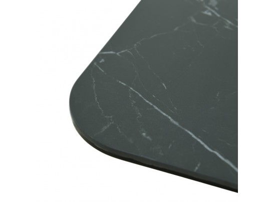 Стол Arthur раскладной 120-184x80x75см, керамогранит чёрный мрамор Greys Black, чёрный в Каменске-Уральском