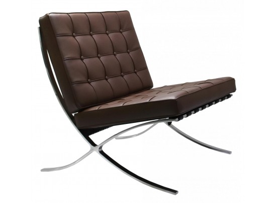 Кресло BARCELONA CHAIR коричневый в Каменске-Уральском