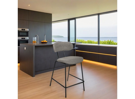 Стул полубарный Ant букле серый в Каменске-Уральском