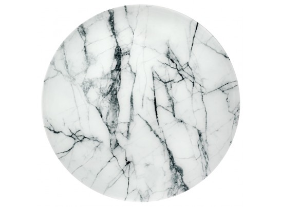 Набор кофейных столиков Tango белый мрамор с черными ножками в Каменске-Уральском