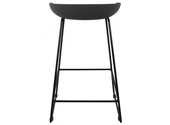 Стул полубарный Neo чёрный с чёрными ножками в Каменске-Уральском