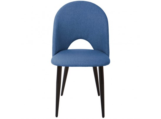 Стул Cleo голубой с черными ножками в Каменске-Уральском