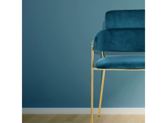 Стул Napoli бирюзовый с золотыми ножками в Каменске-Уральском
